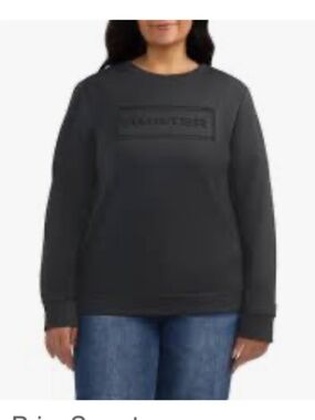 Hunter Black Crewneck Sweatshirt with Subtle Logo